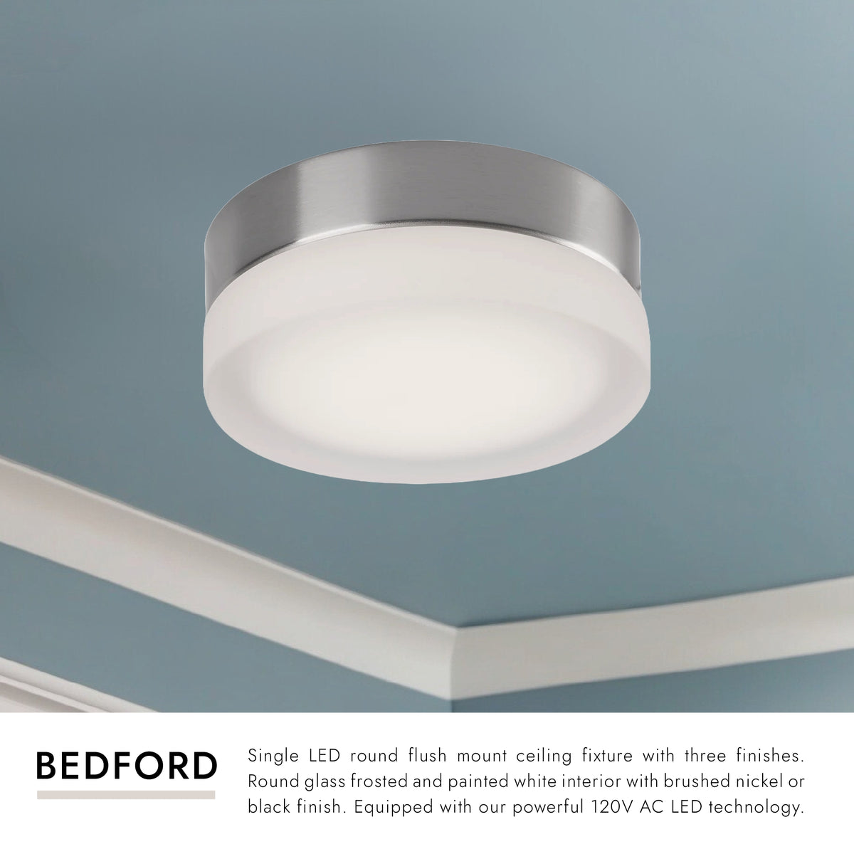 Bedford 6-in 5CCT Flush Mount