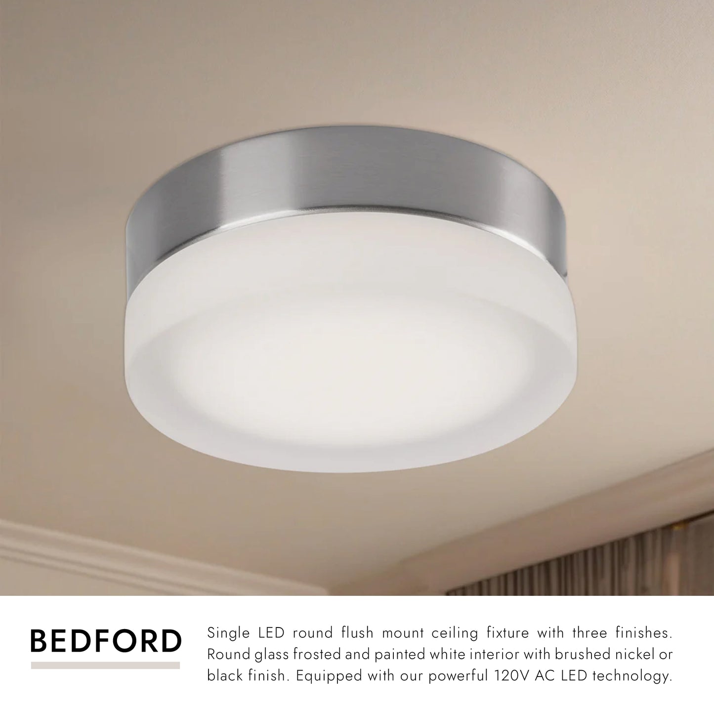 Bedford 11-in Flush Mount
