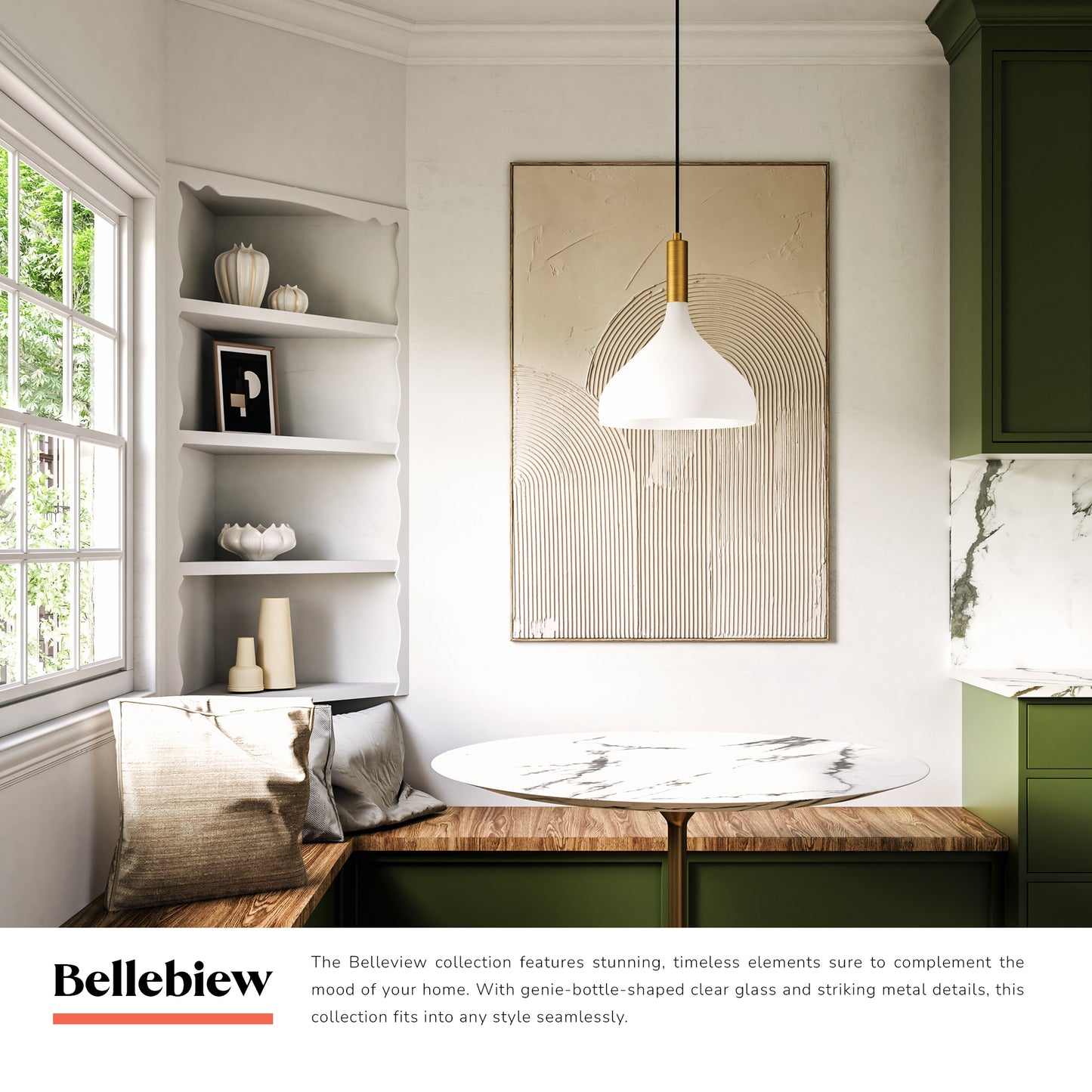 Belleview 12-in Pendant