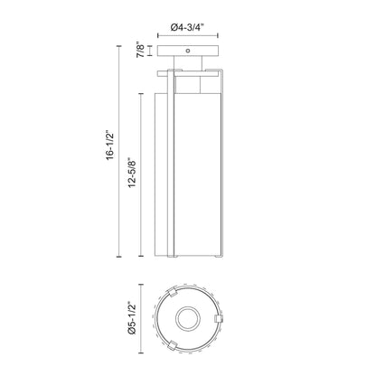 Belmont 5-in Flush Mount