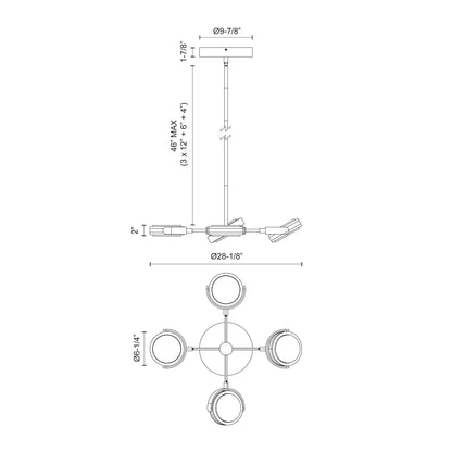 Blanco 28-in Pendant