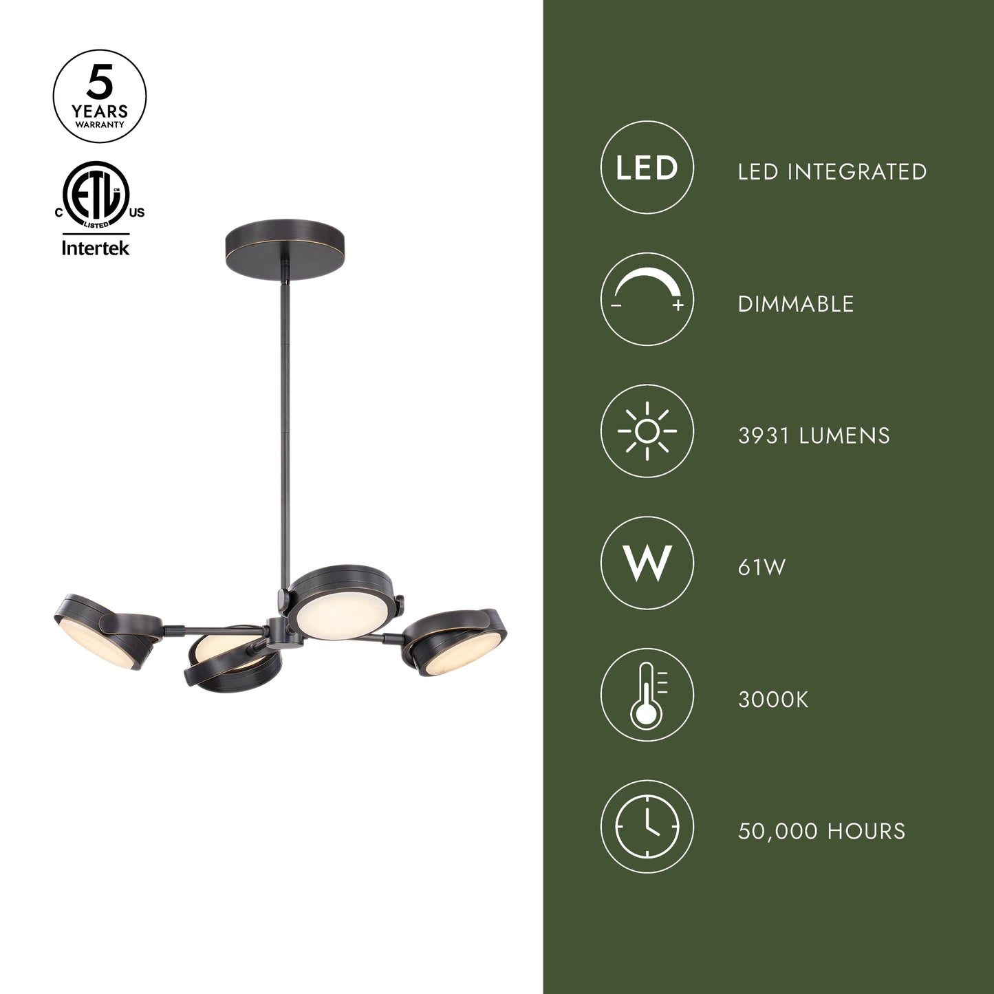 Blanco 28-in Pendant