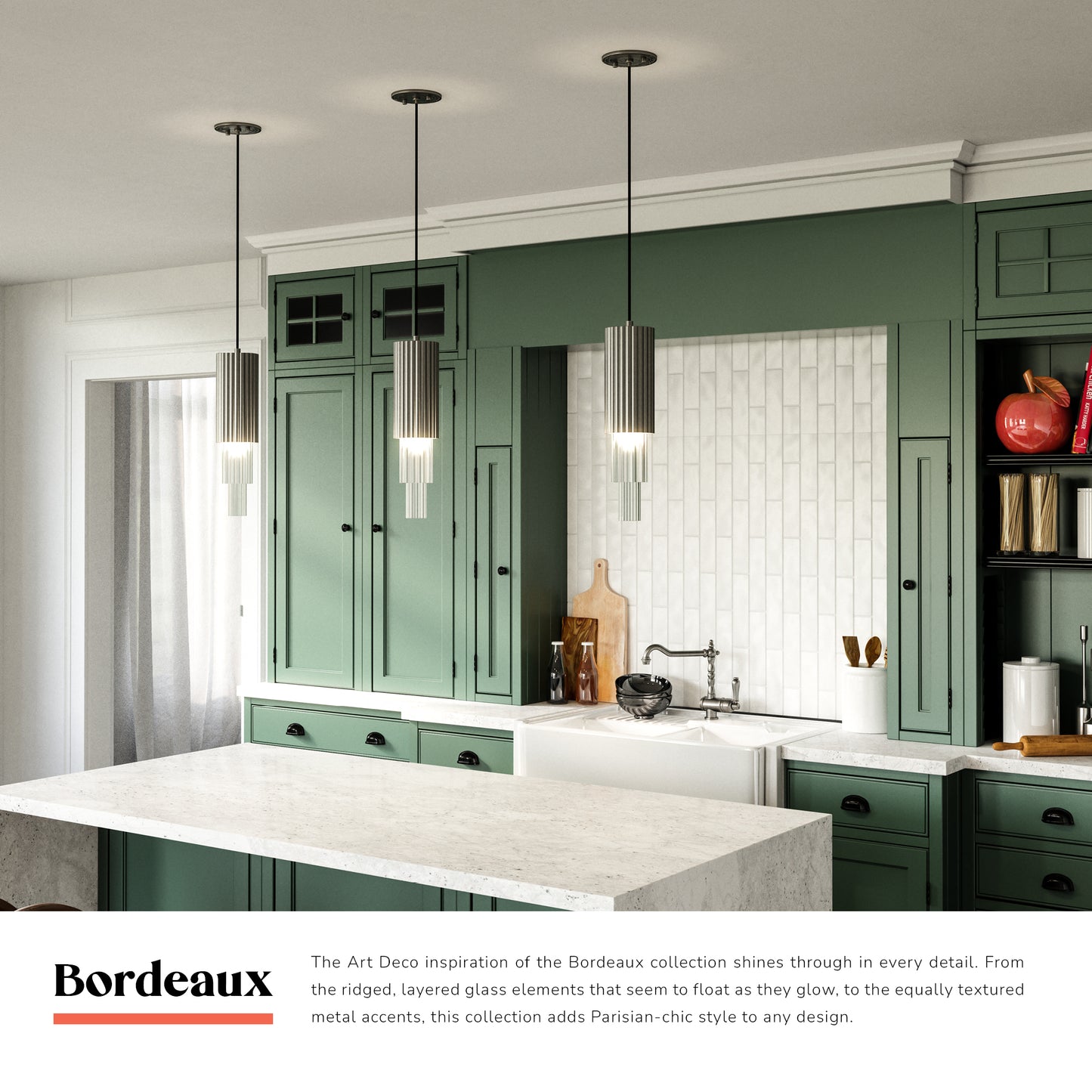 Bordeaux 4-in Pendant