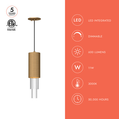 Bordeaux 4-in Pendant