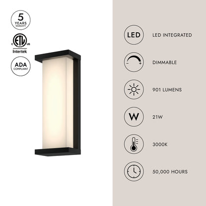 Bravo 14-in Exterior Wall Sconce