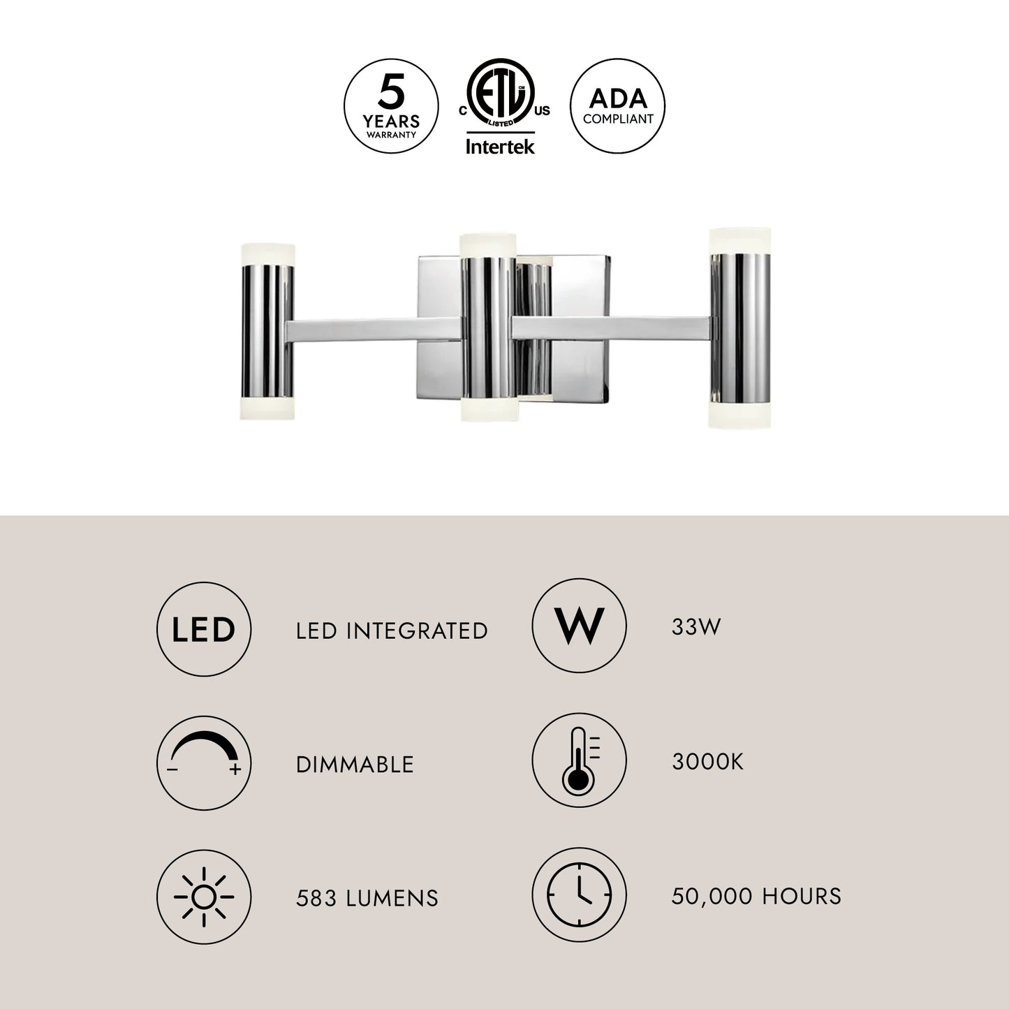 Brazen 20-in Vanity Light