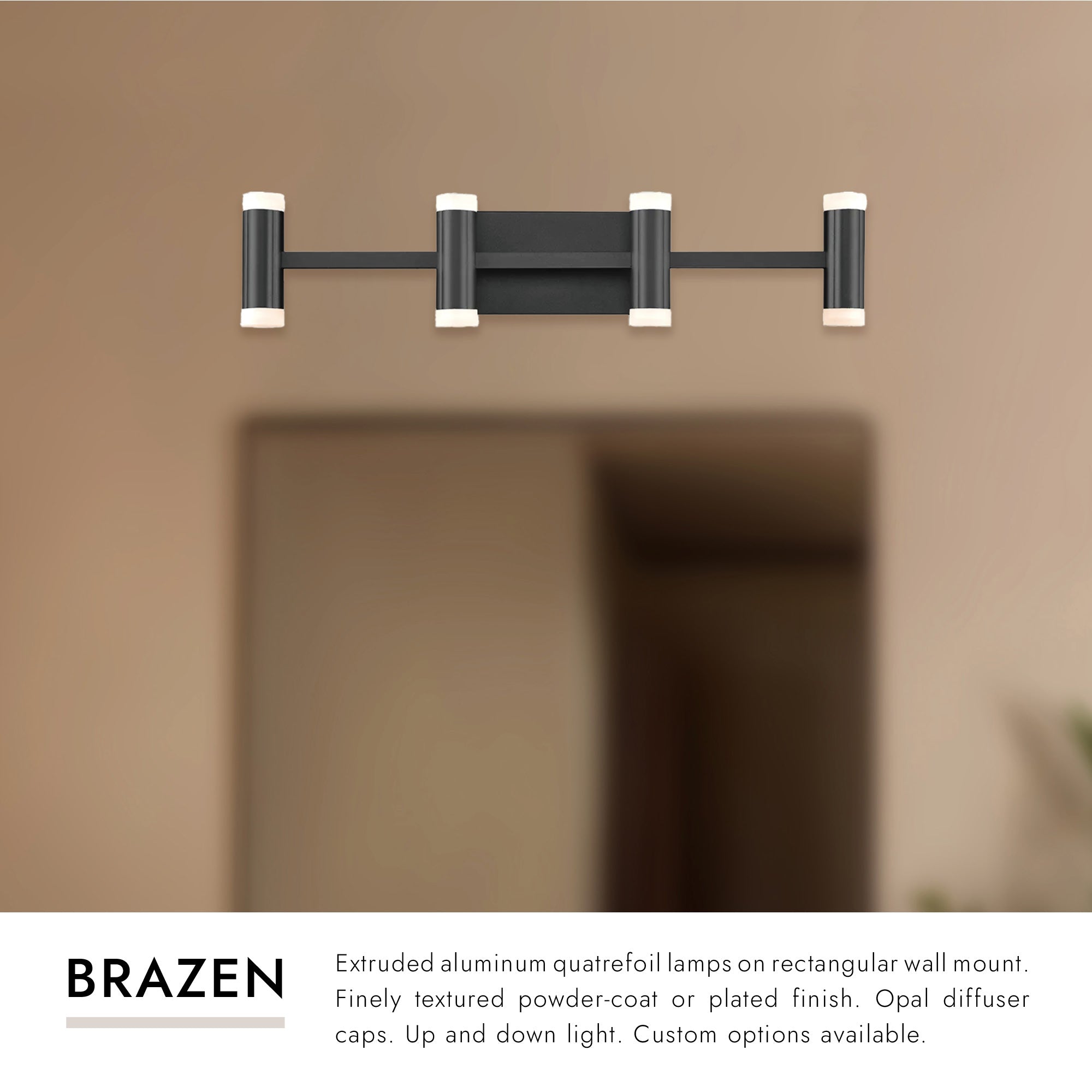 ウェア LUZ e SOMBRA Brazen 27-in Vanity Light – Kuzco Lighting