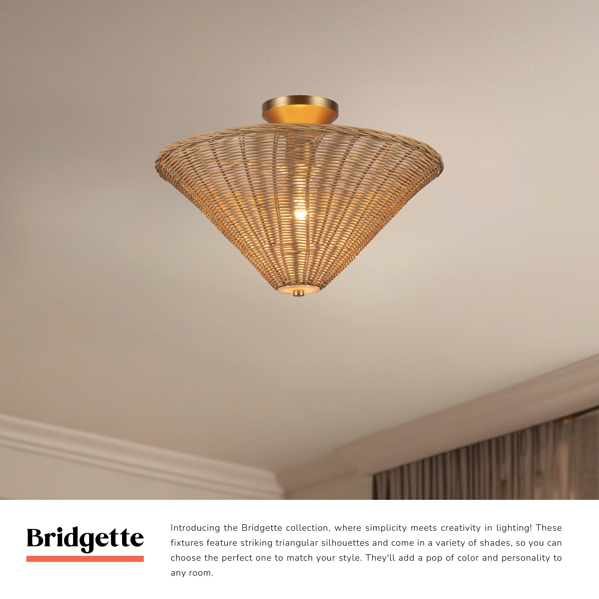 Bridgette 16-in Semi-Flush Mount – Kuzco Lighting