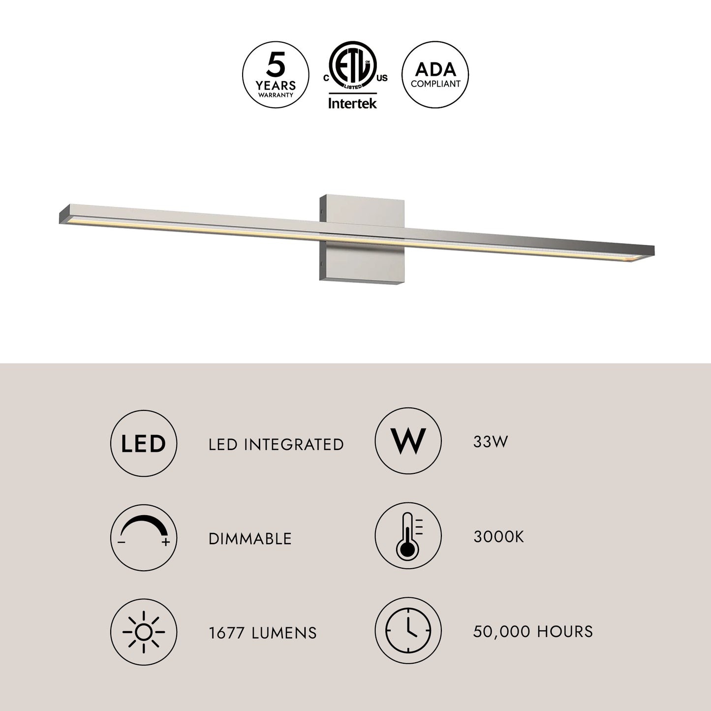 Brio 36-in Vanity Light