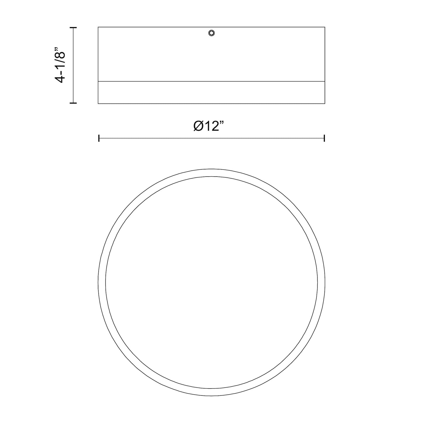 Brisbane 12-in Flush Mount