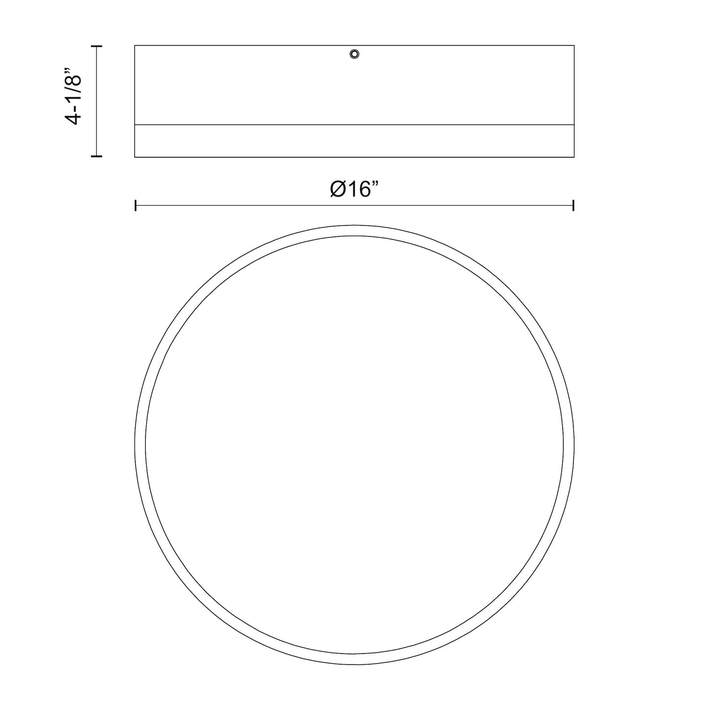 Brisbane 16-in Flush Mount