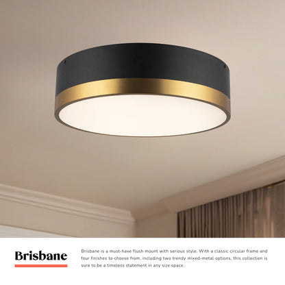Brisbane 16-in Flush Mount