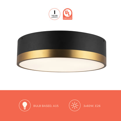 Brisbane 16-in Flush Mount