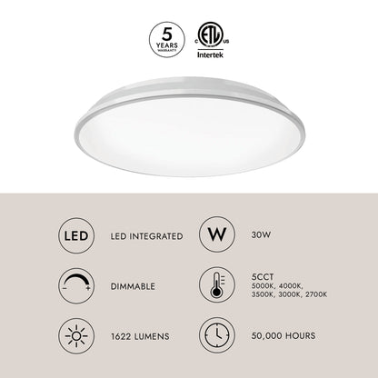 Brook 15-in Flush Mount