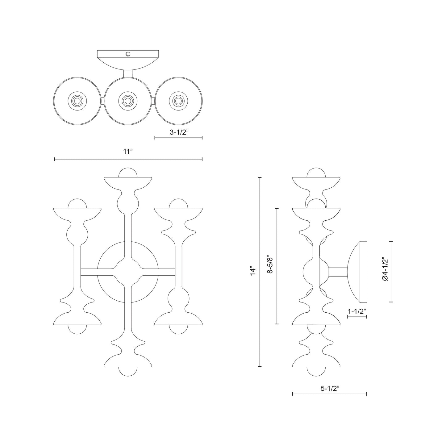 Cadence 11-in Wall/Vanity Light