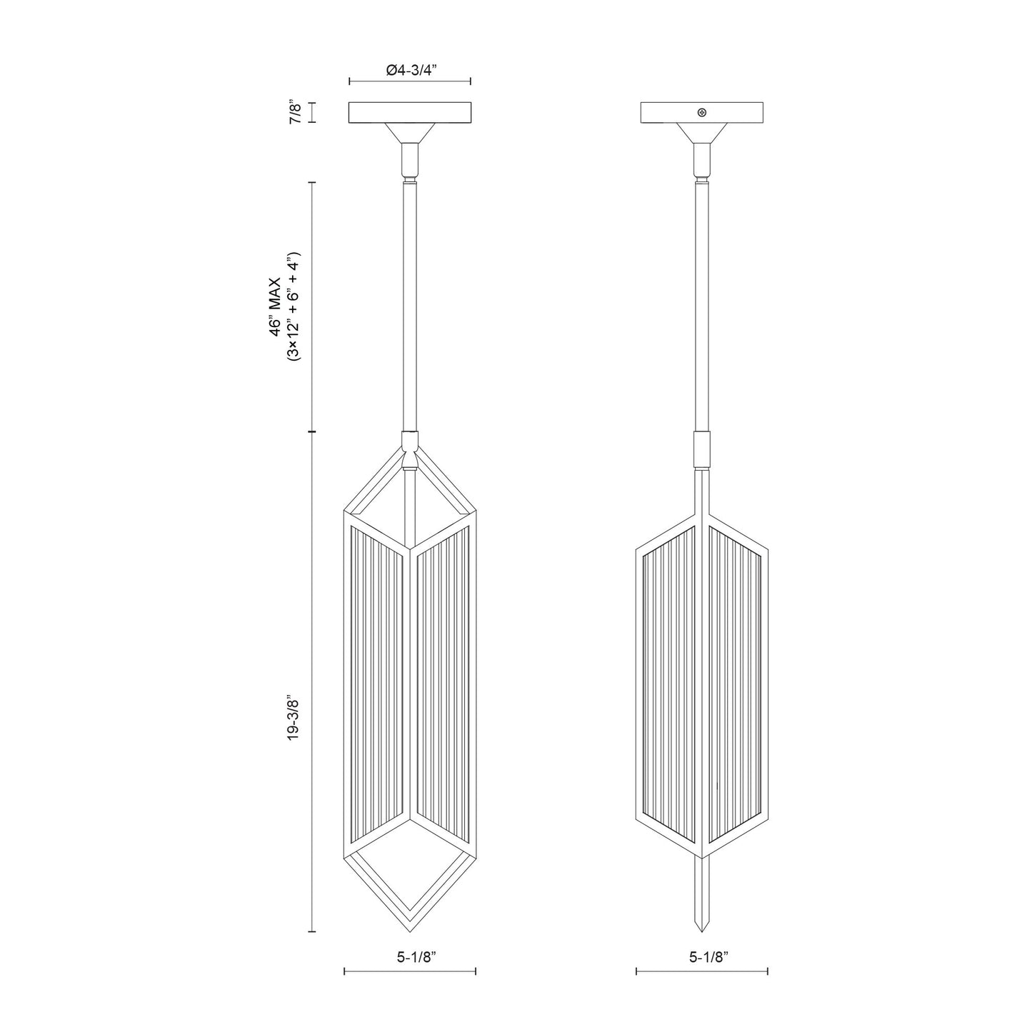 Cairo 19-in Pendant