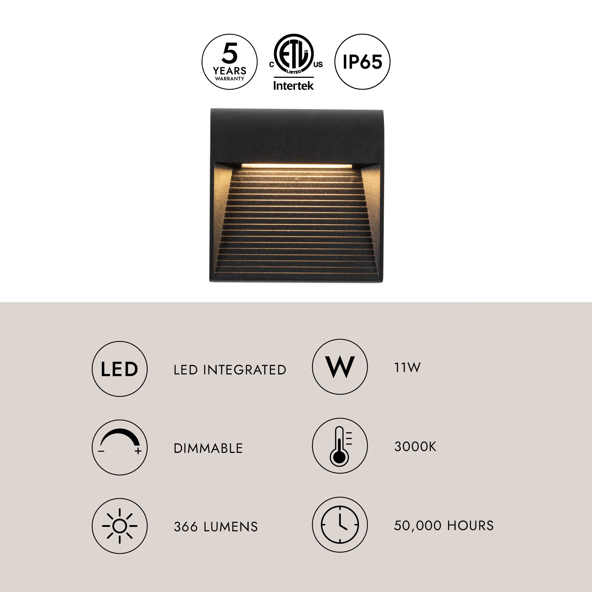 Casa 5-in Exterior Wall Sconce – Kuzco Lighting