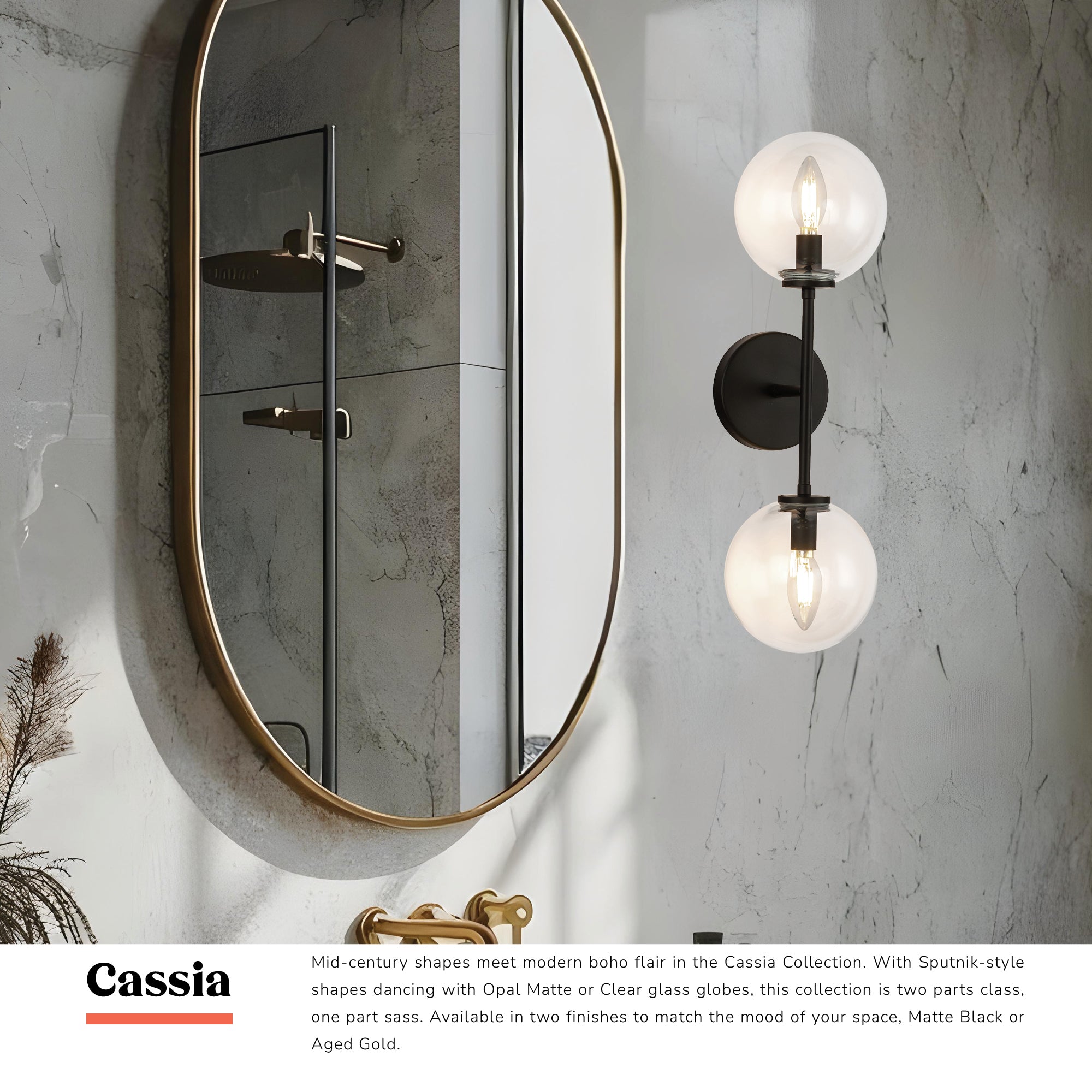 Cassia 20-in Wall/Vanity Light – Kuzco Lighting