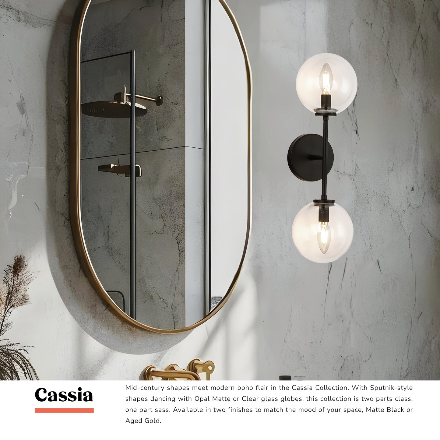 Cassia 20-in Wall/Vanity Light