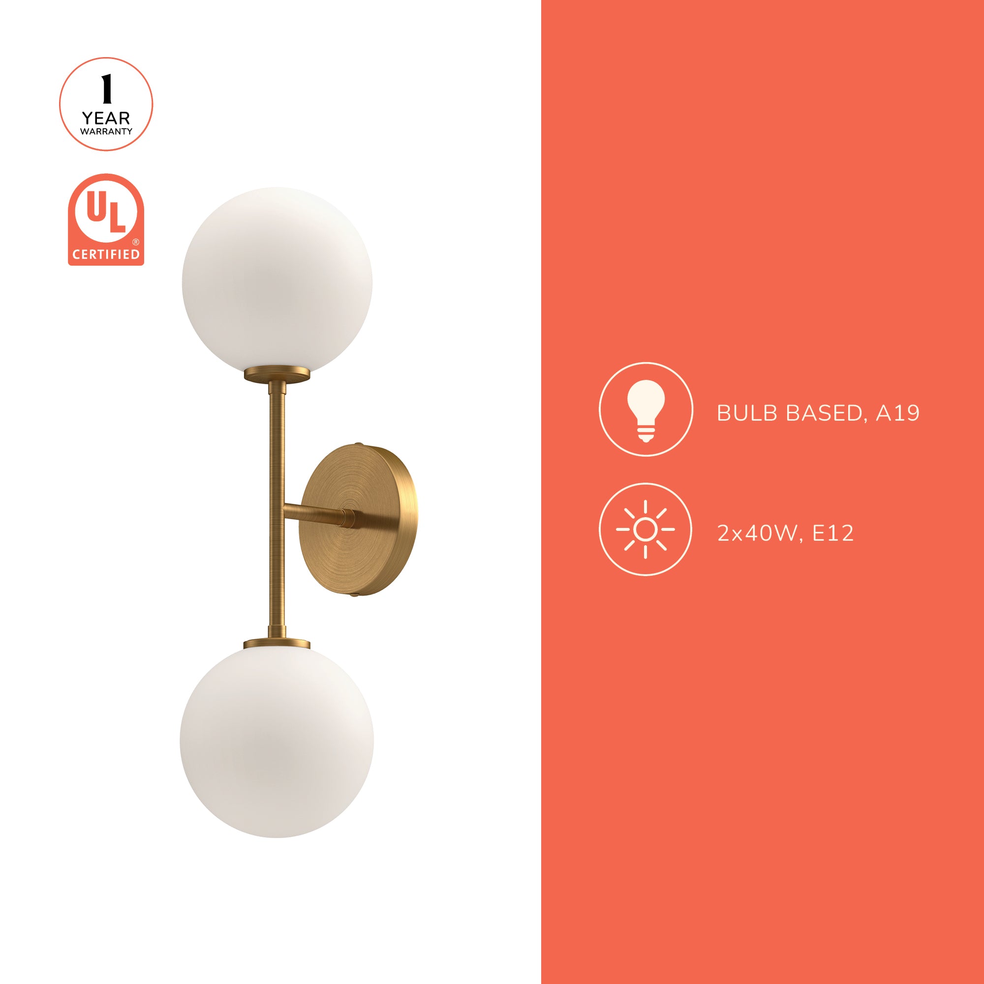 Cassia 20-in Wall/Vanity Light – Kuzco Lighting