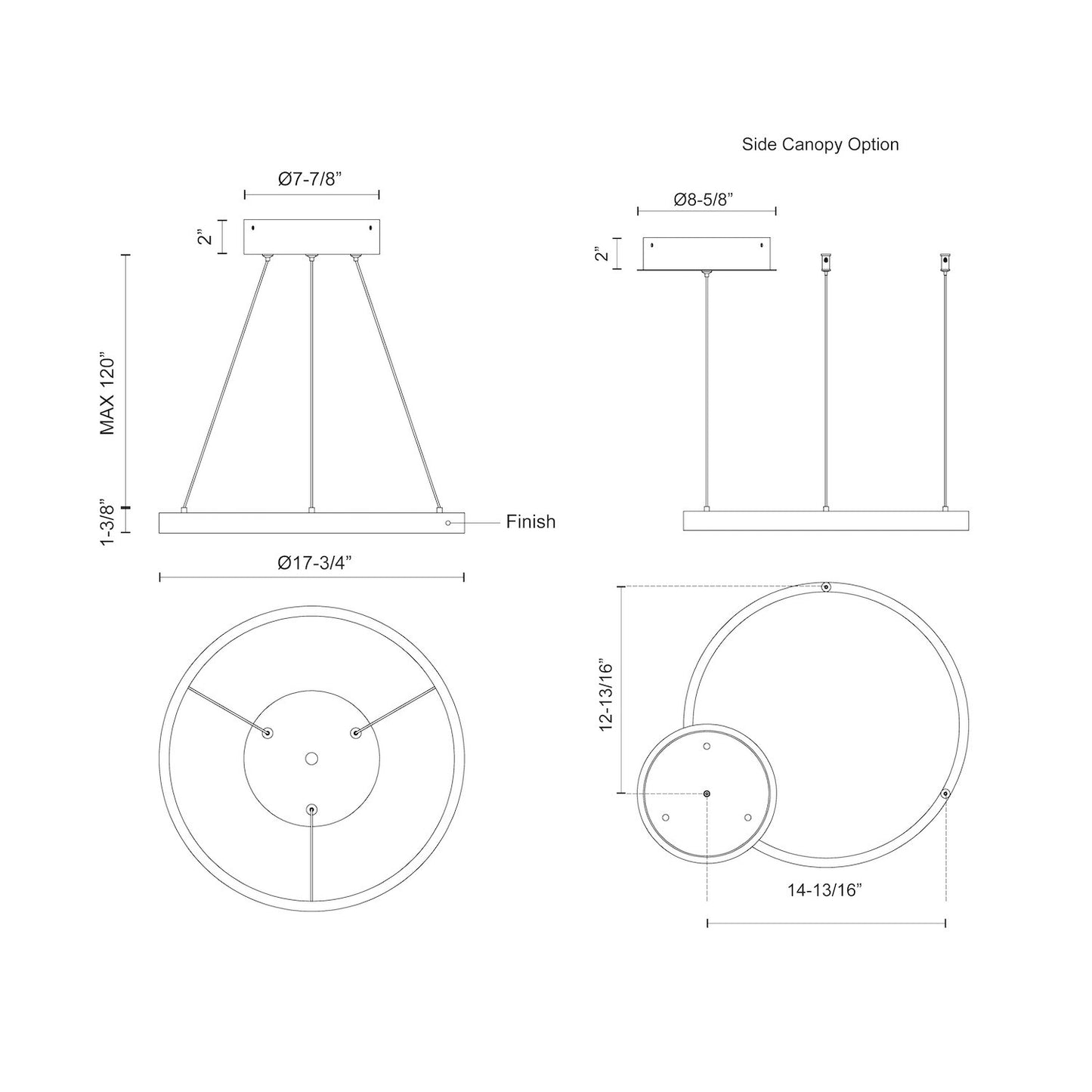 Cerchio 18-in Pendant