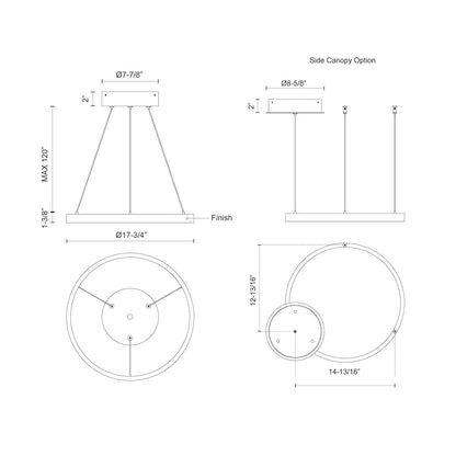 Cerchio 18-in Pendant