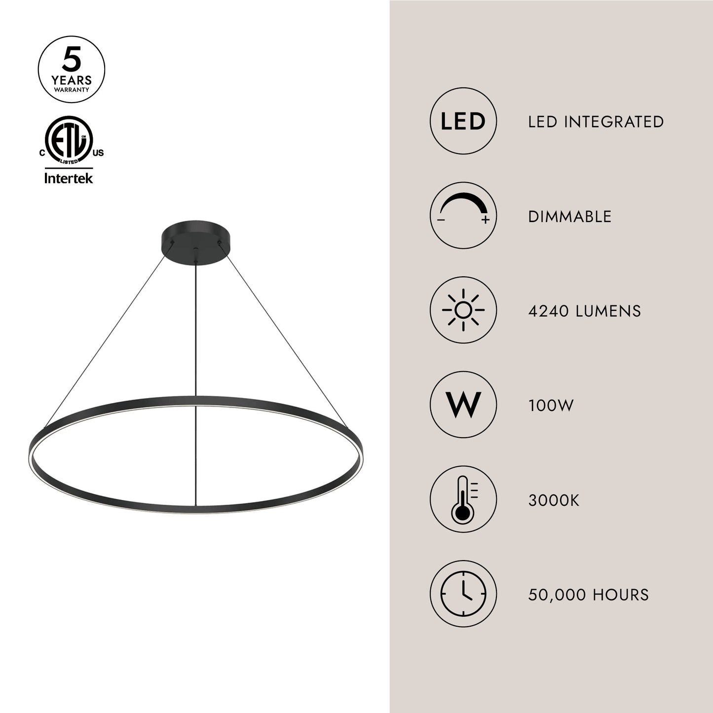 Cerchio 48-in Pendant