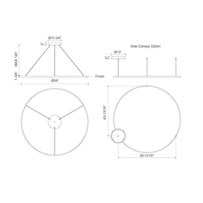 Cerchio 60-in Pendant