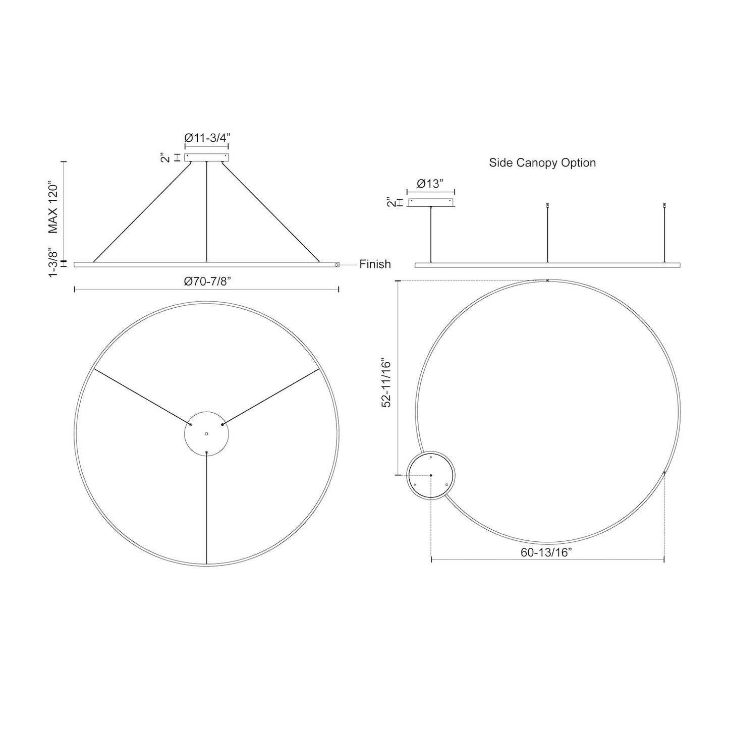 Cerchio 72-in Pendant