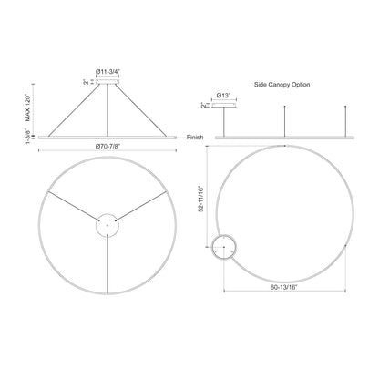 Cerchio 72-in Pendant