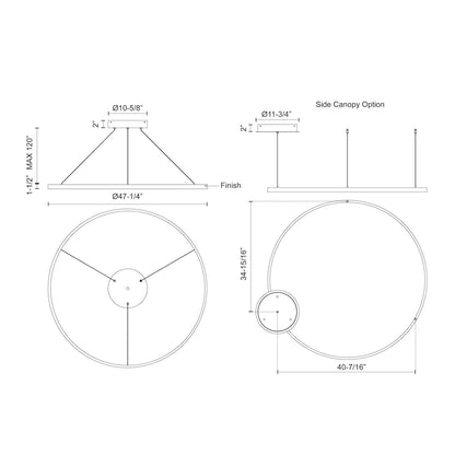 Cerchio 48-in Pendant