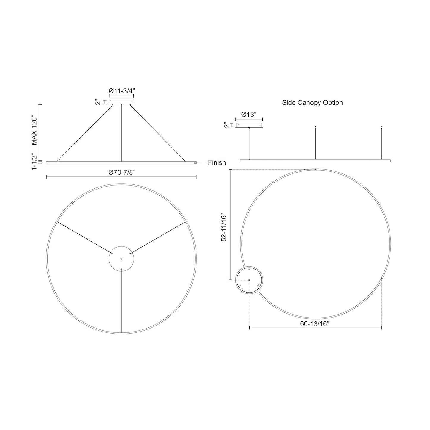 Cerchio 72-in Pendant