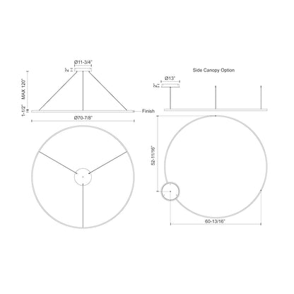 Cerchio 72-in Pendant