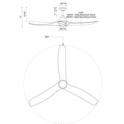 Baylor 60-in Ceiling Fan