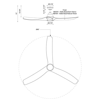 Baylor 60-in Ceiling Fan