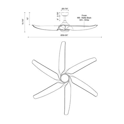 Coronado 60-in Ceiling Fan