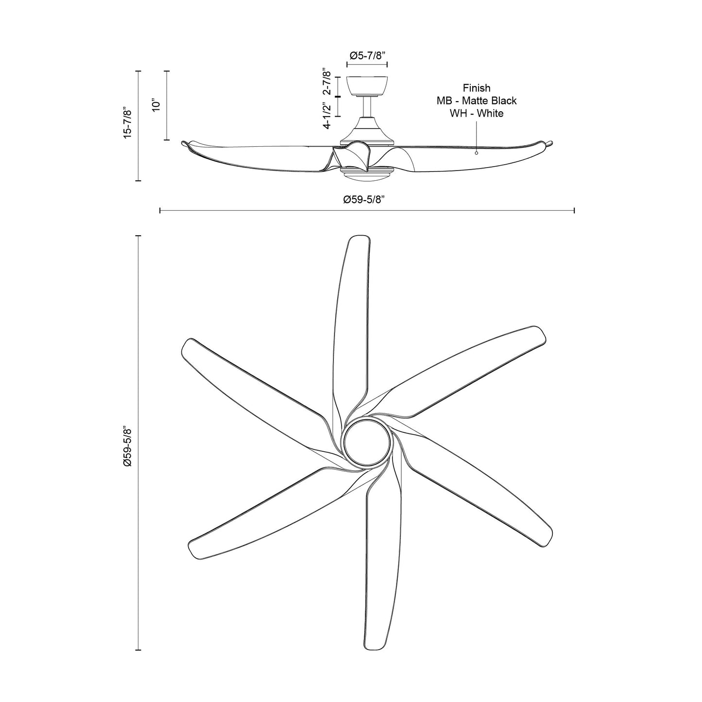 Coronado 60-in Ceiling Fan