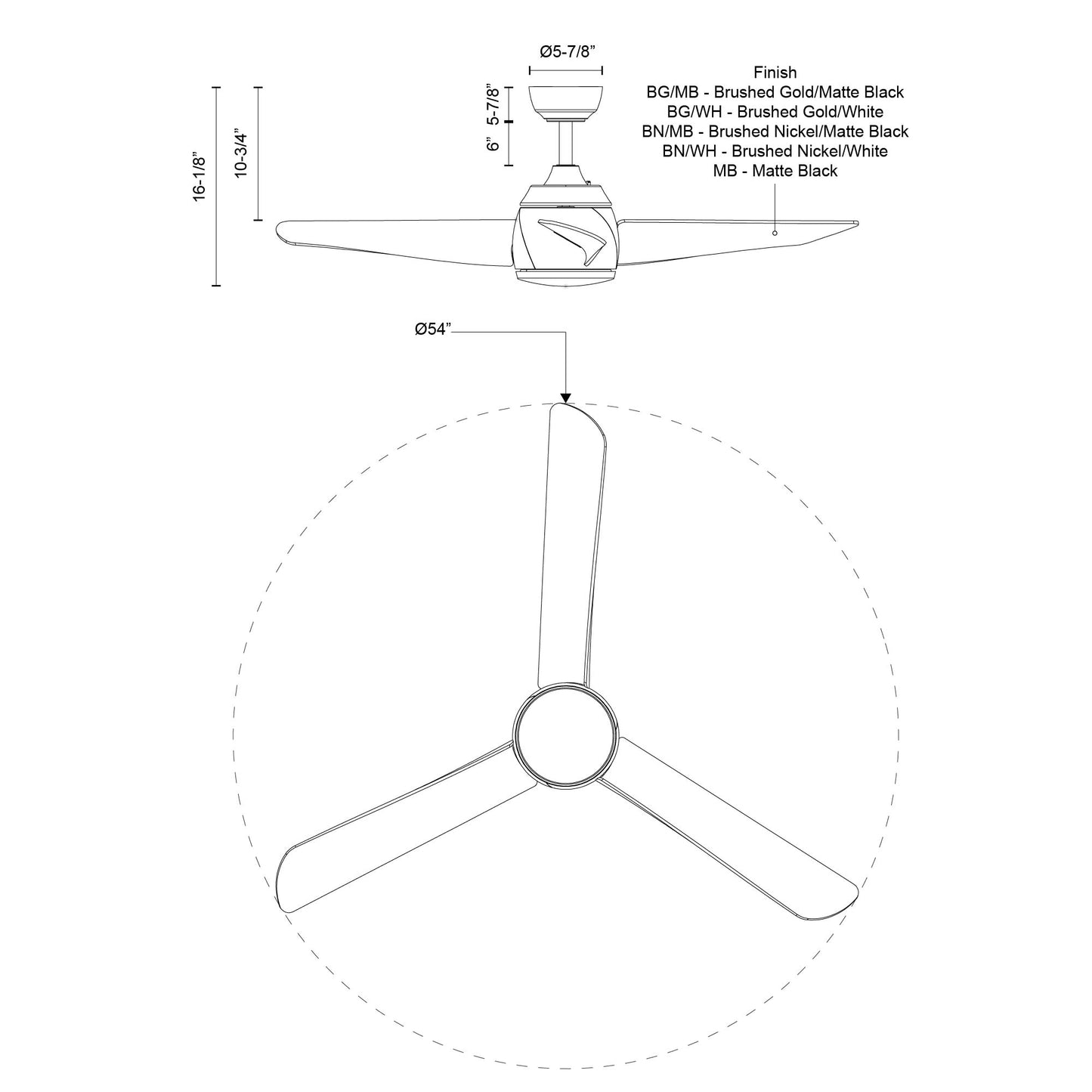 Thalia 54-in Ceiling Fan