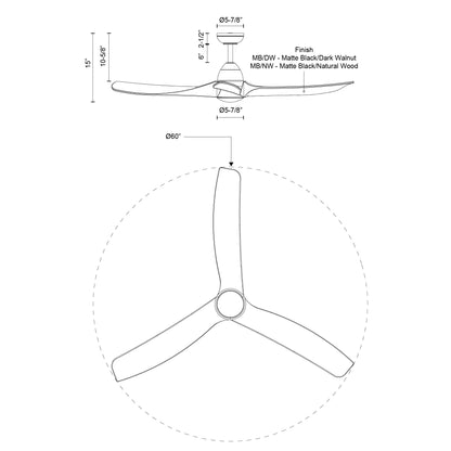 Baylor 60-in Ceiling Fan