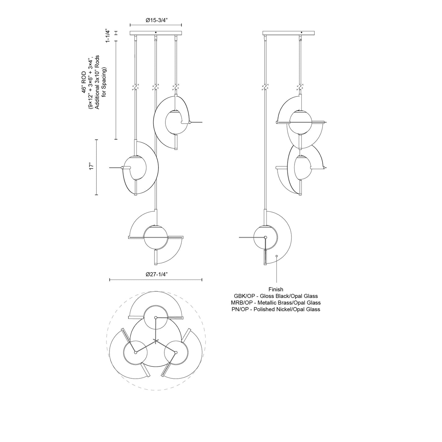 Scorpio 27-in Chandelier