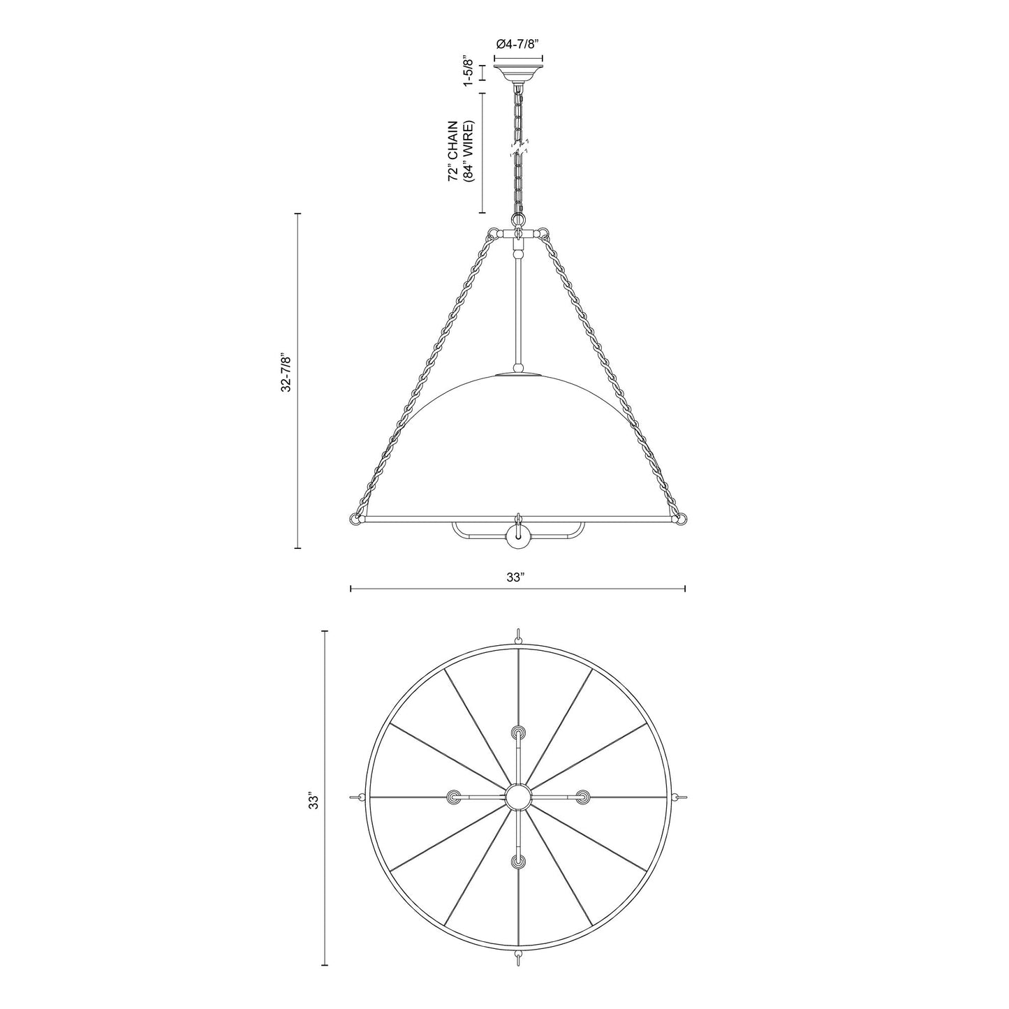 Crosby 33-in Chandelier