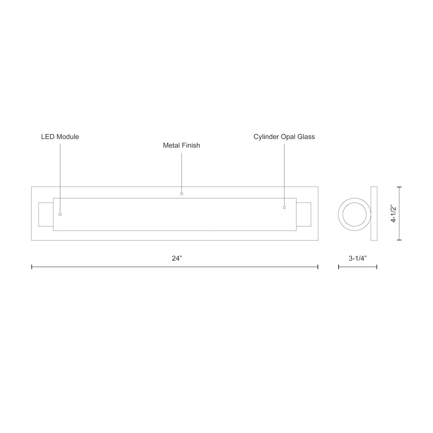 Charleston 24-in Vanity Light