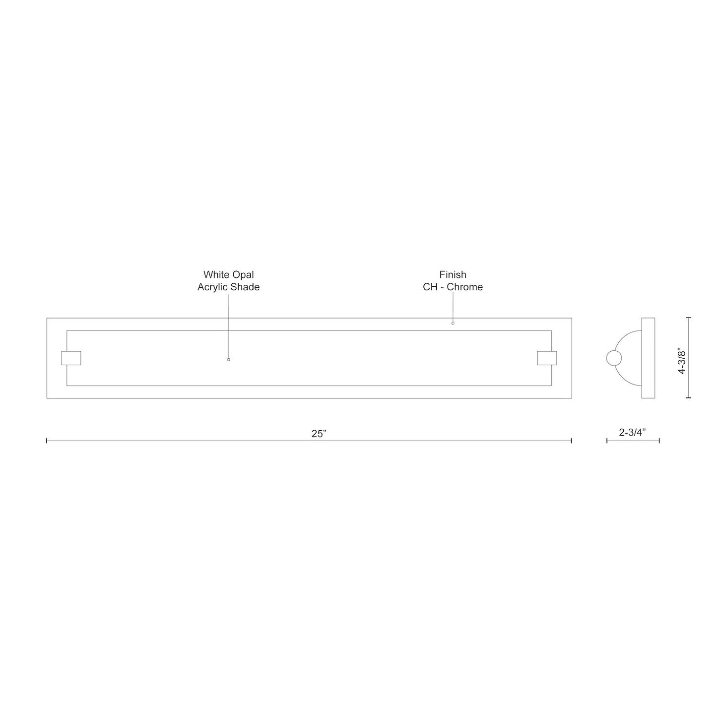 Charlotte 25-in Vanity Light