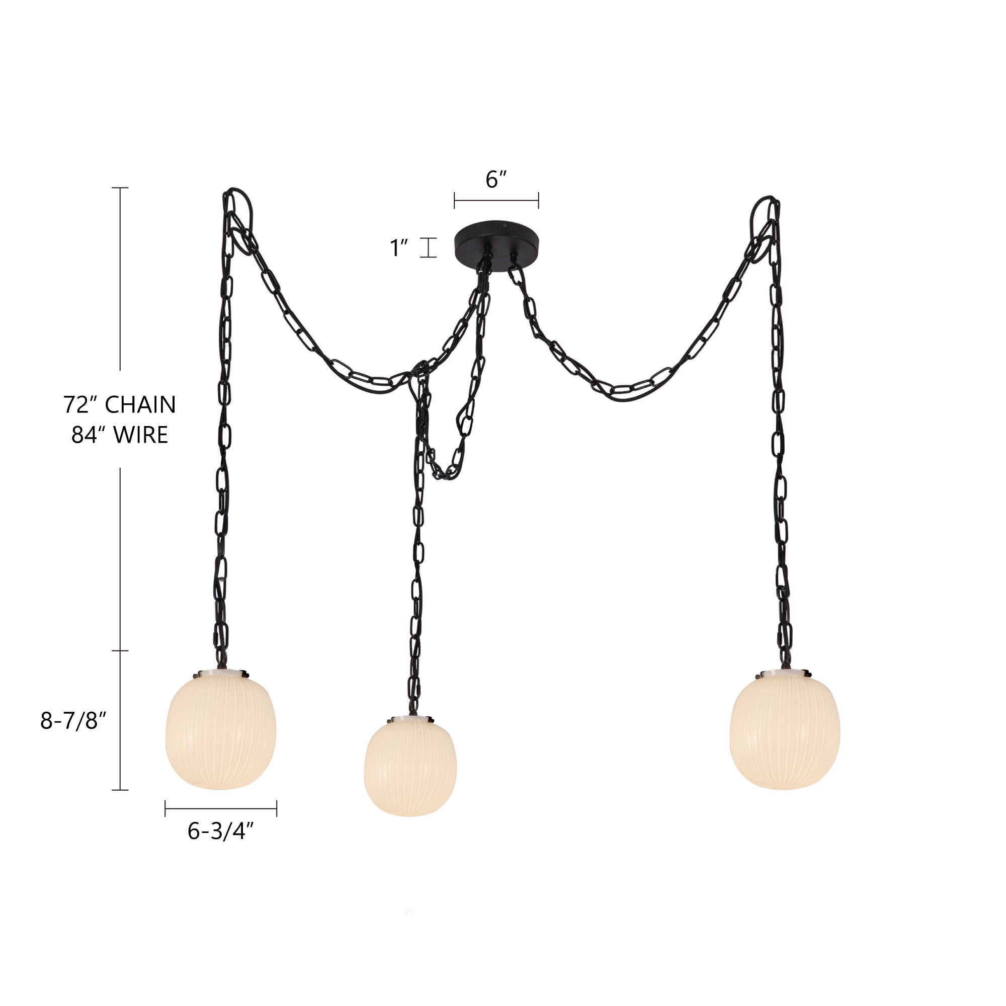 Cherise 7-in 3-Head Multi Pendant – Kuzco Lighting
