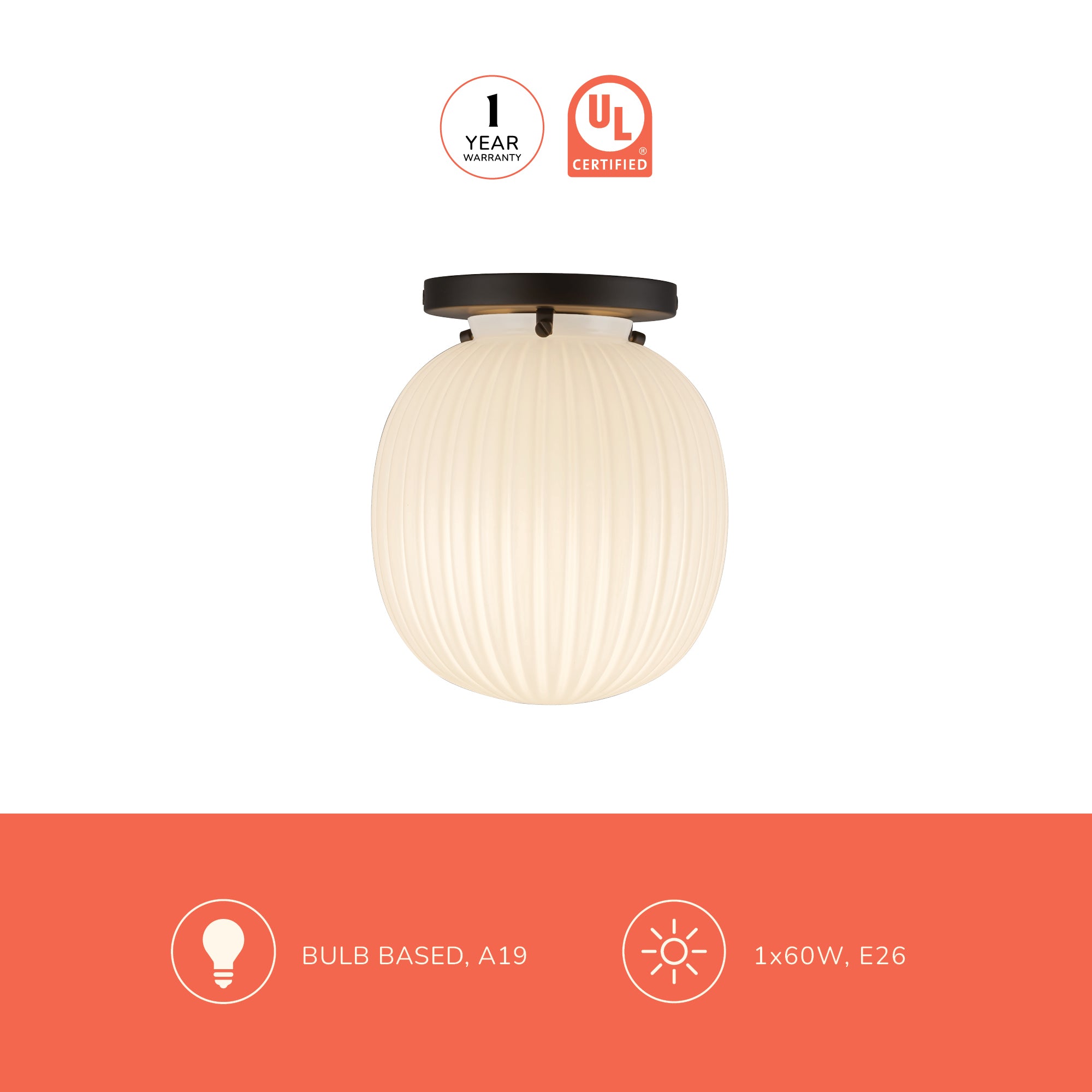 Cherise 7-in Semi-Flush Mount – Kuzco Lighting