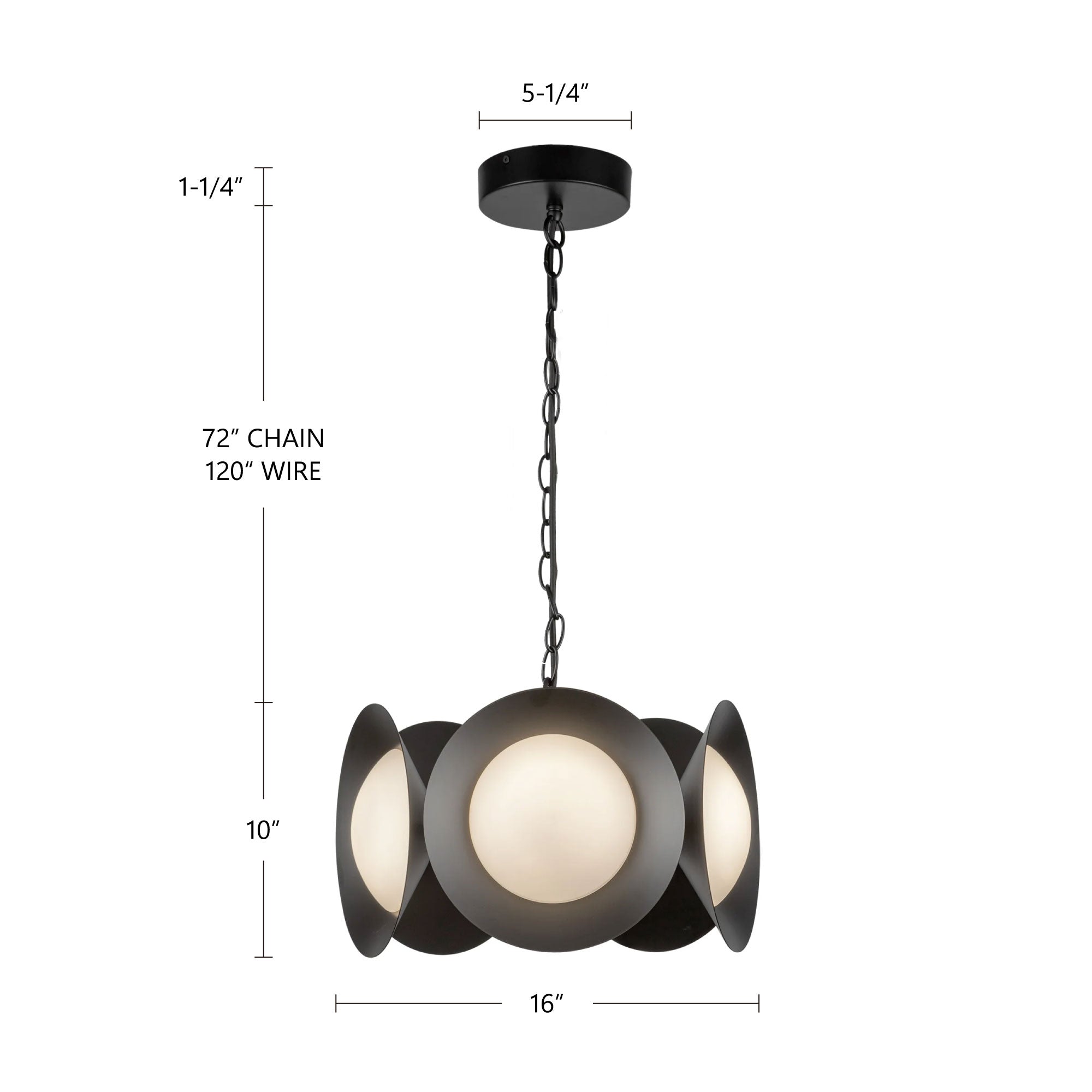 Cleo 16-in Chandelier – Kuzco Lighting