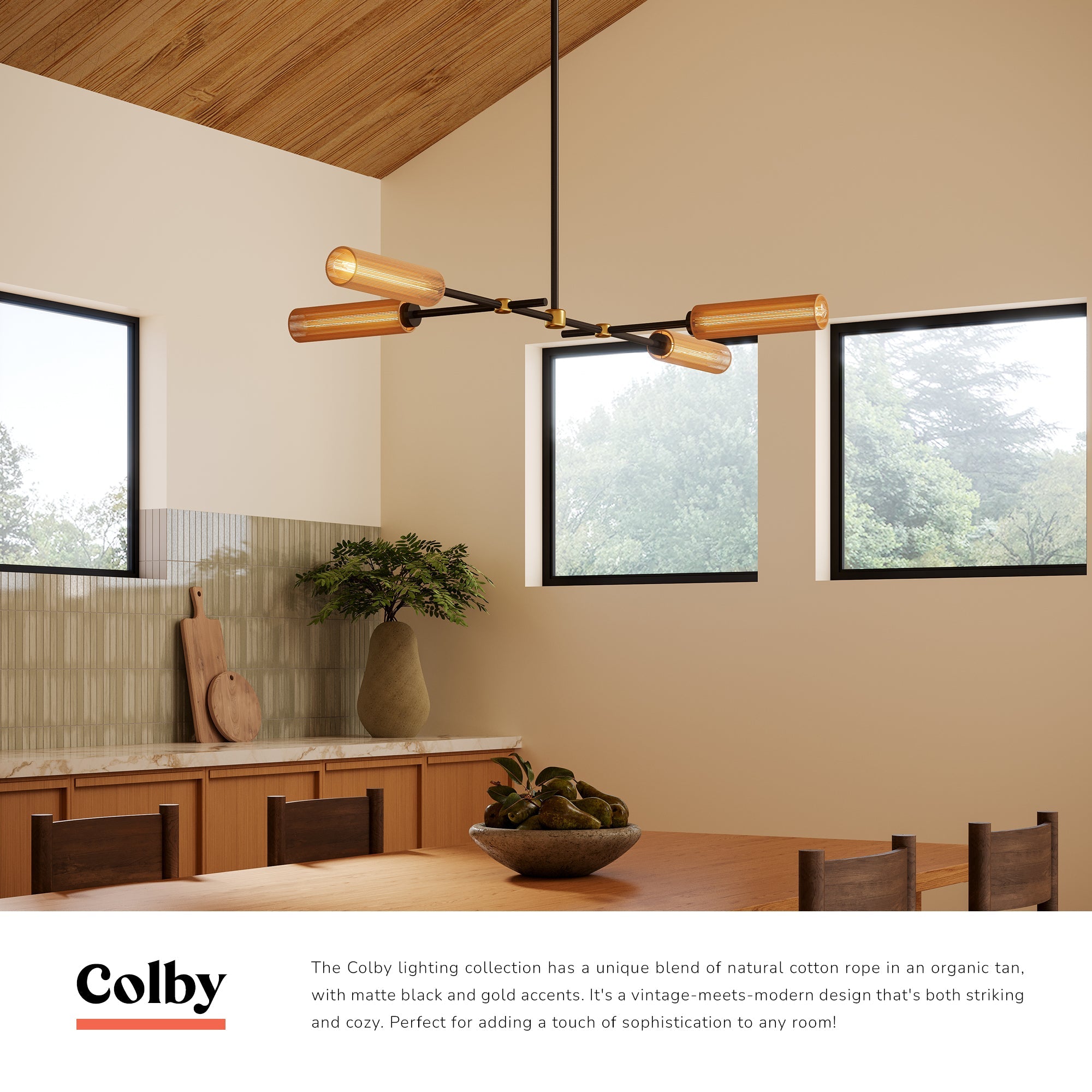 Colby 52-in Linear Pendant – Kuzco Lighting