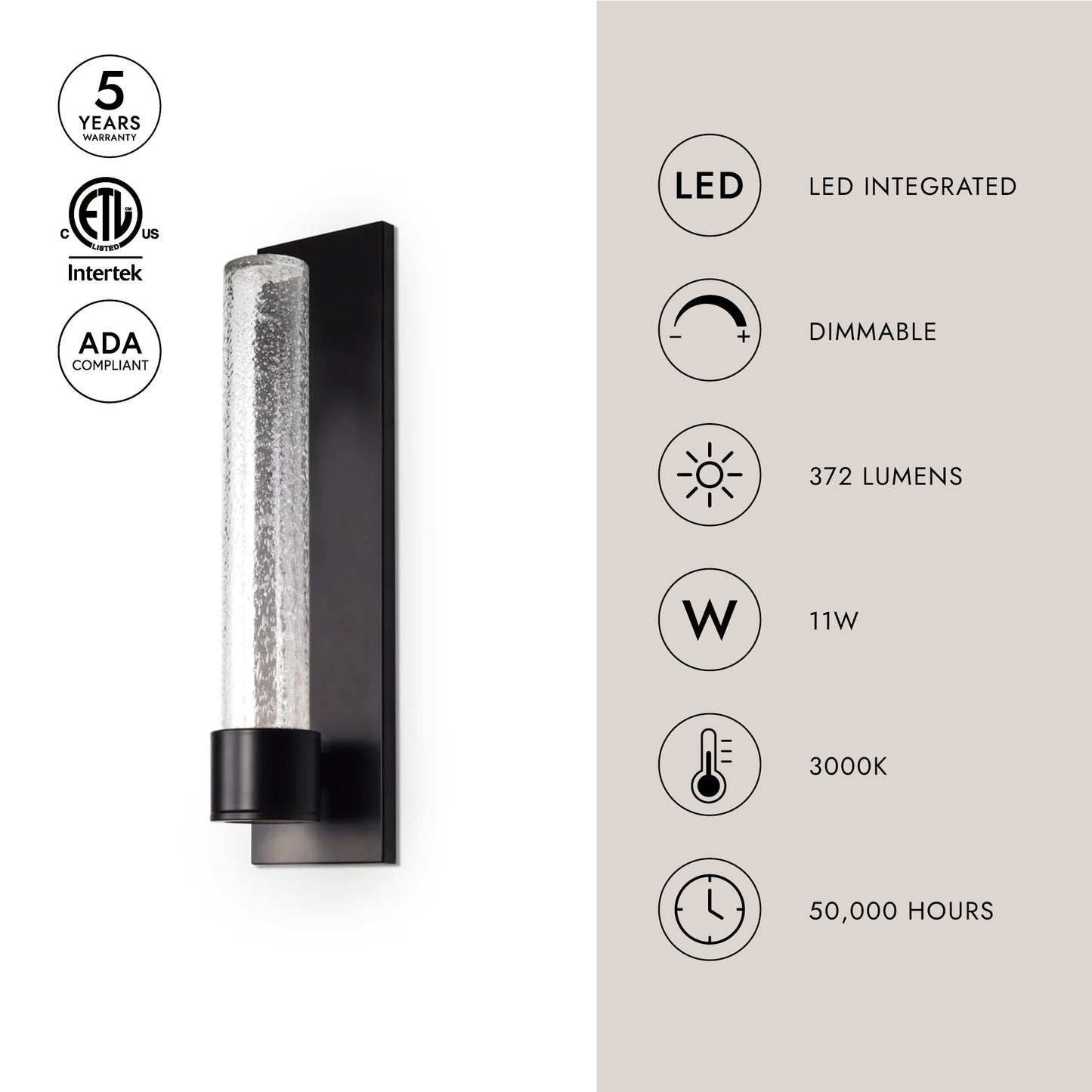 Copenhagen 12-in Exterior Wall Sconce