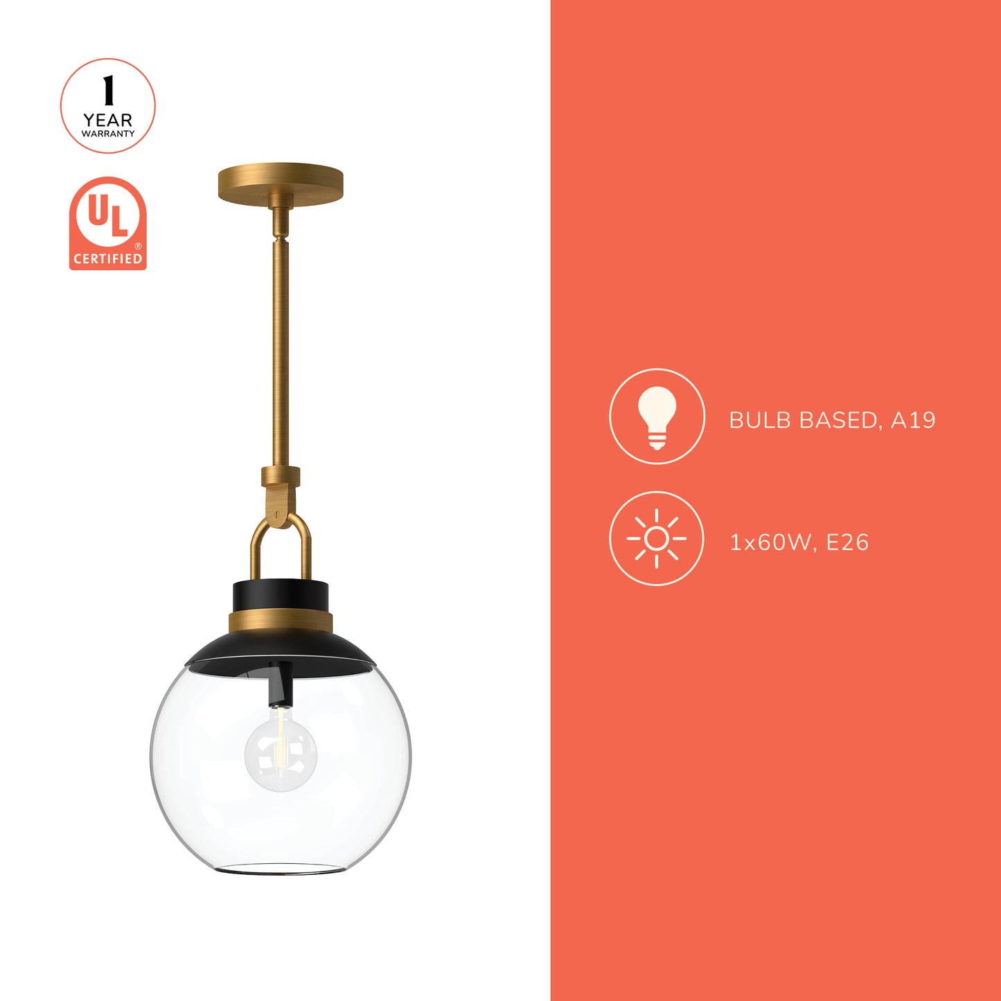 Copperfield 12-in Pendant
