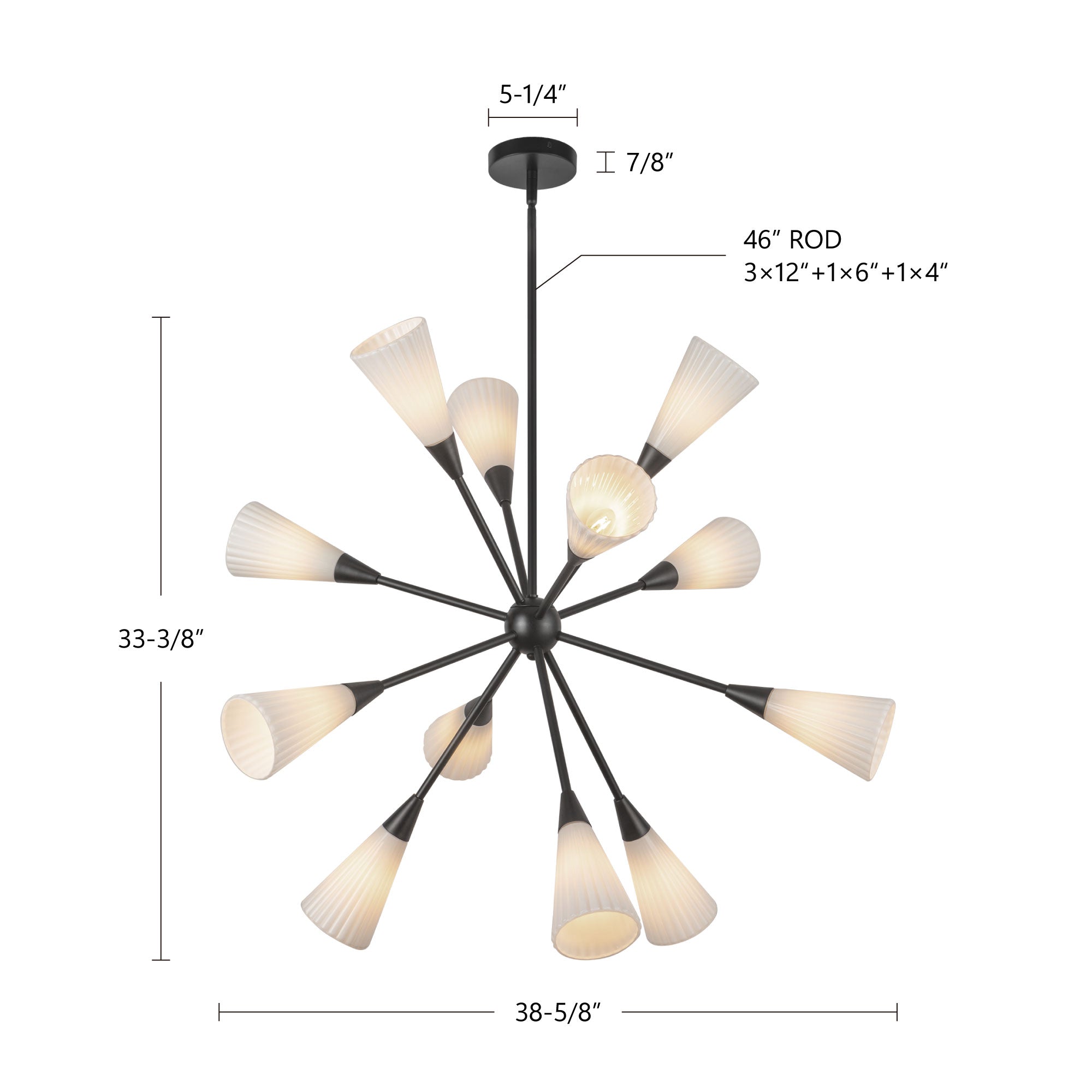 Cosmo 39-in Chandelier – Kuzco Lighting